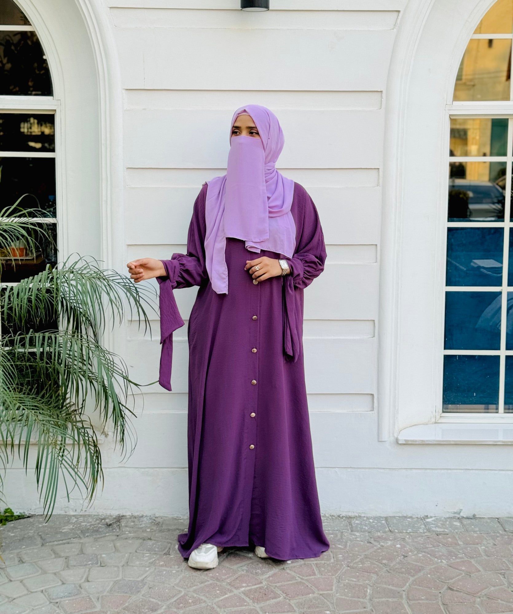 Marwah Abaya - Purple