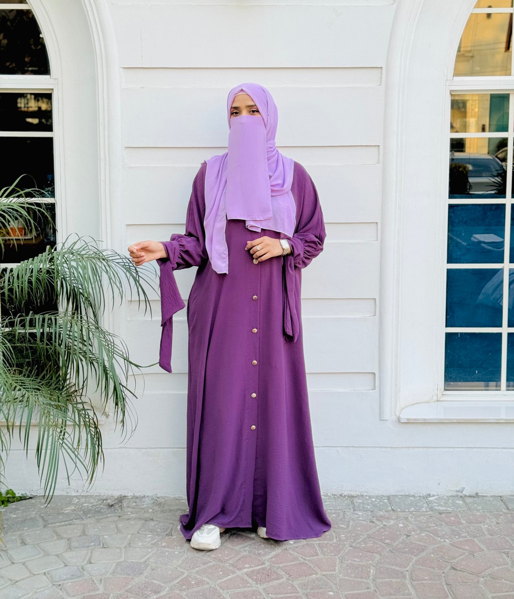 Marwah Abaya - Purple