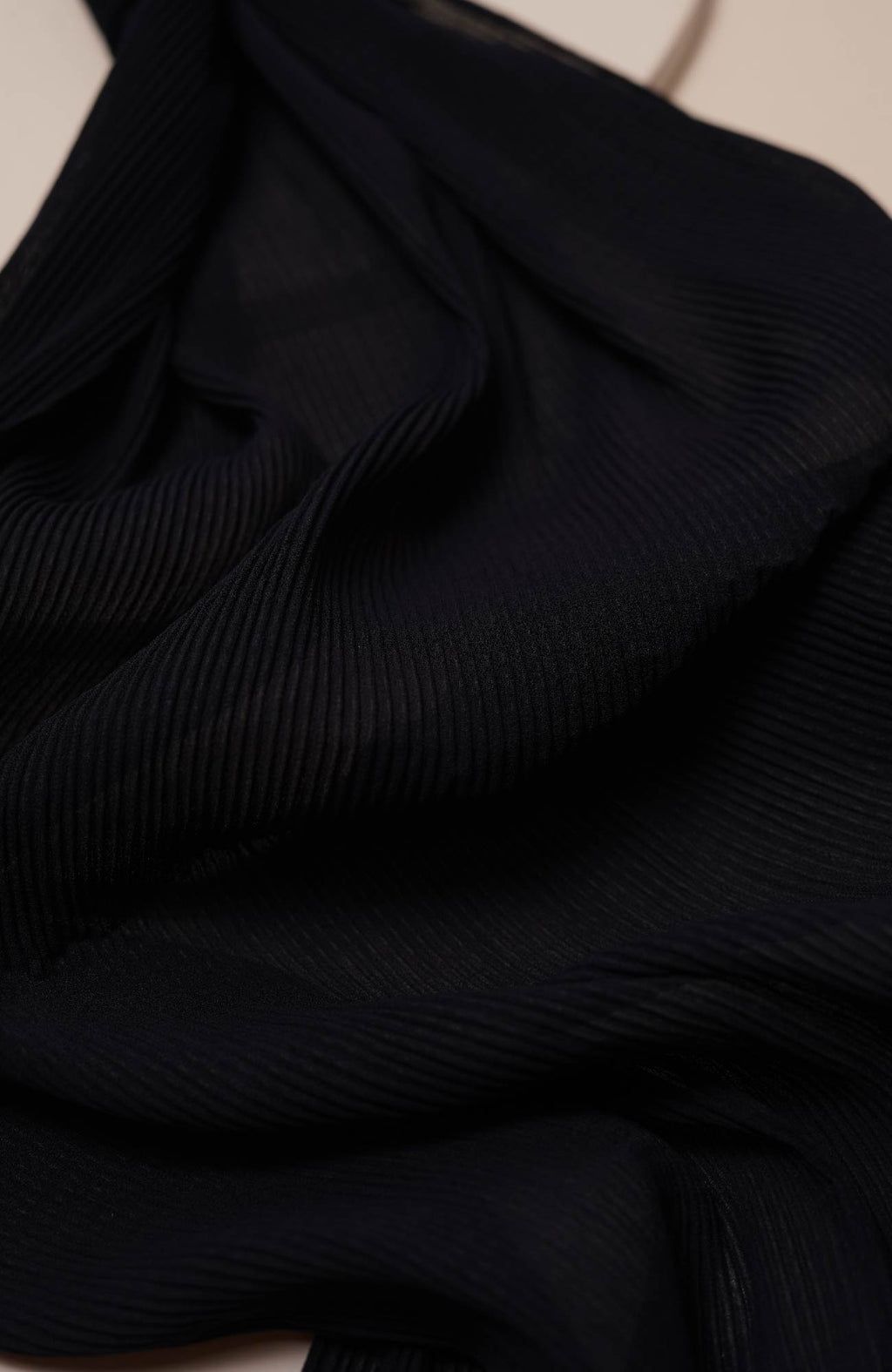 Pleated-Navy Blue