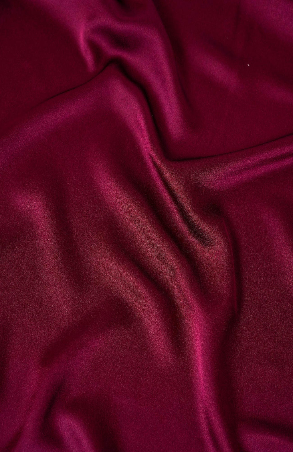 Satin Curve Shawl Hijab -Blood Red