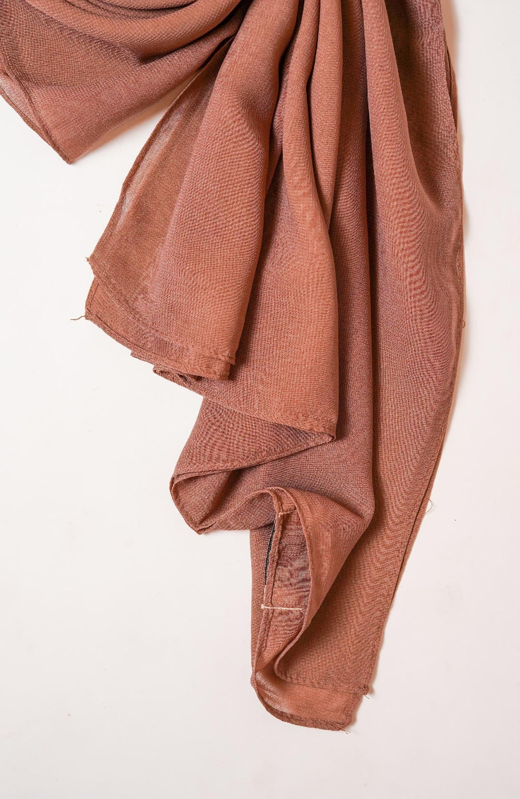 Voile Cotton Hijab -Pecan Brown