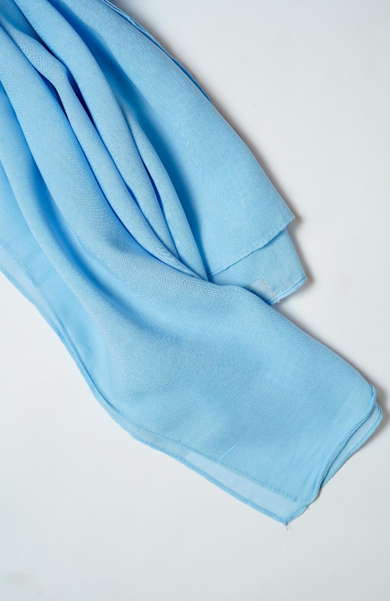 Voile Cotton Hijab -Sky Blue