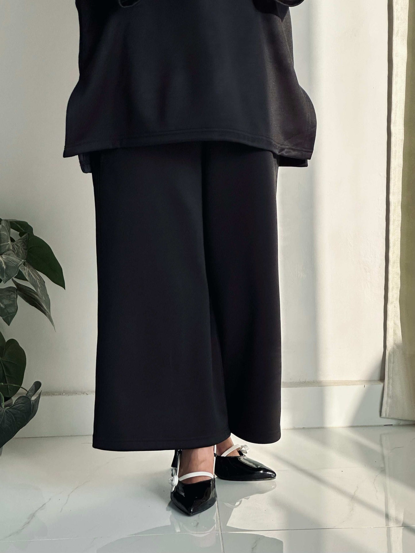 BASIQUE CO-ORD SET - BLACK