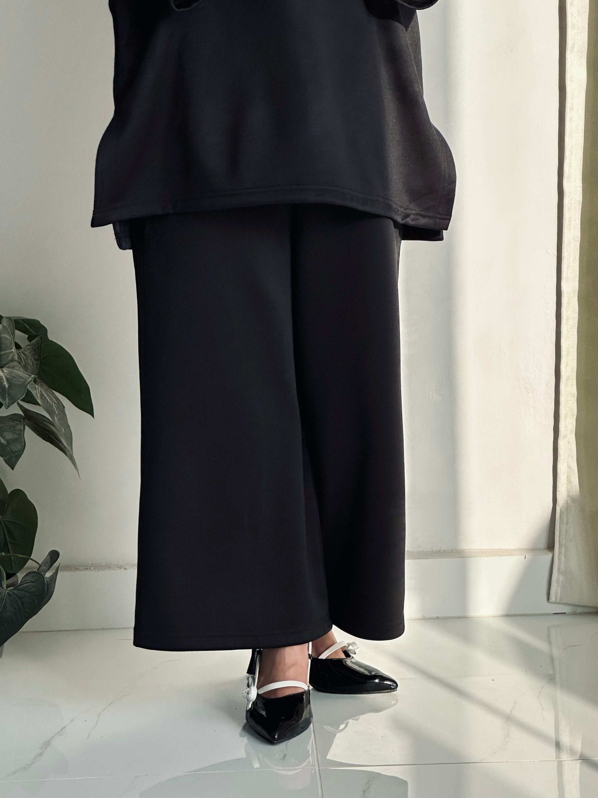 BASIQUE CO-ORD SET - BLACK