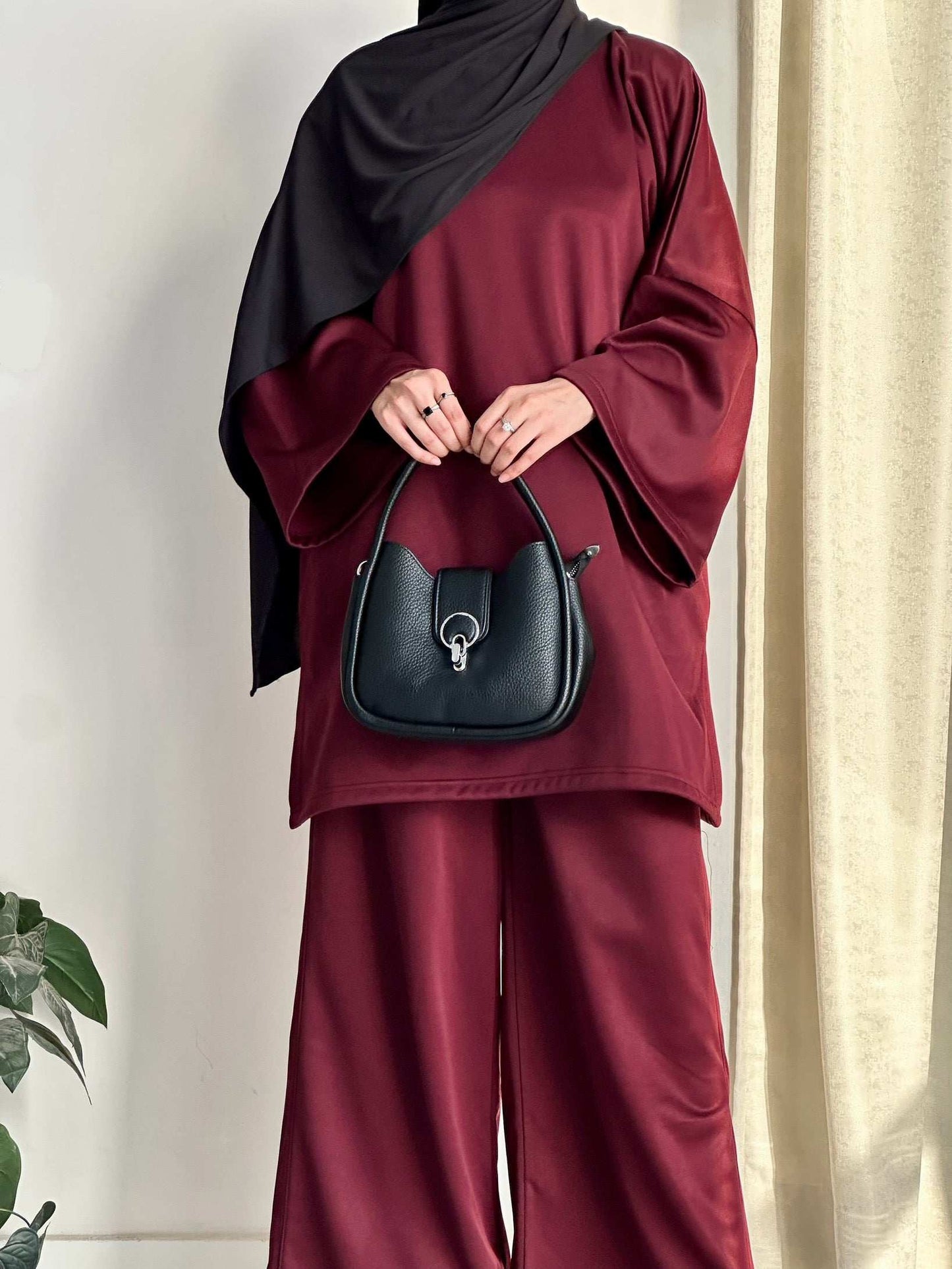 BASIQUE CO-ORD SET - MAROON