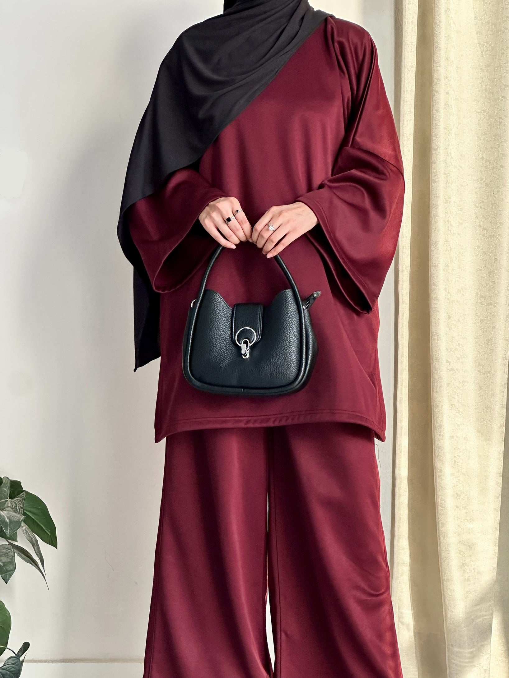 BASIQUE CO-ORD SET - MAROON