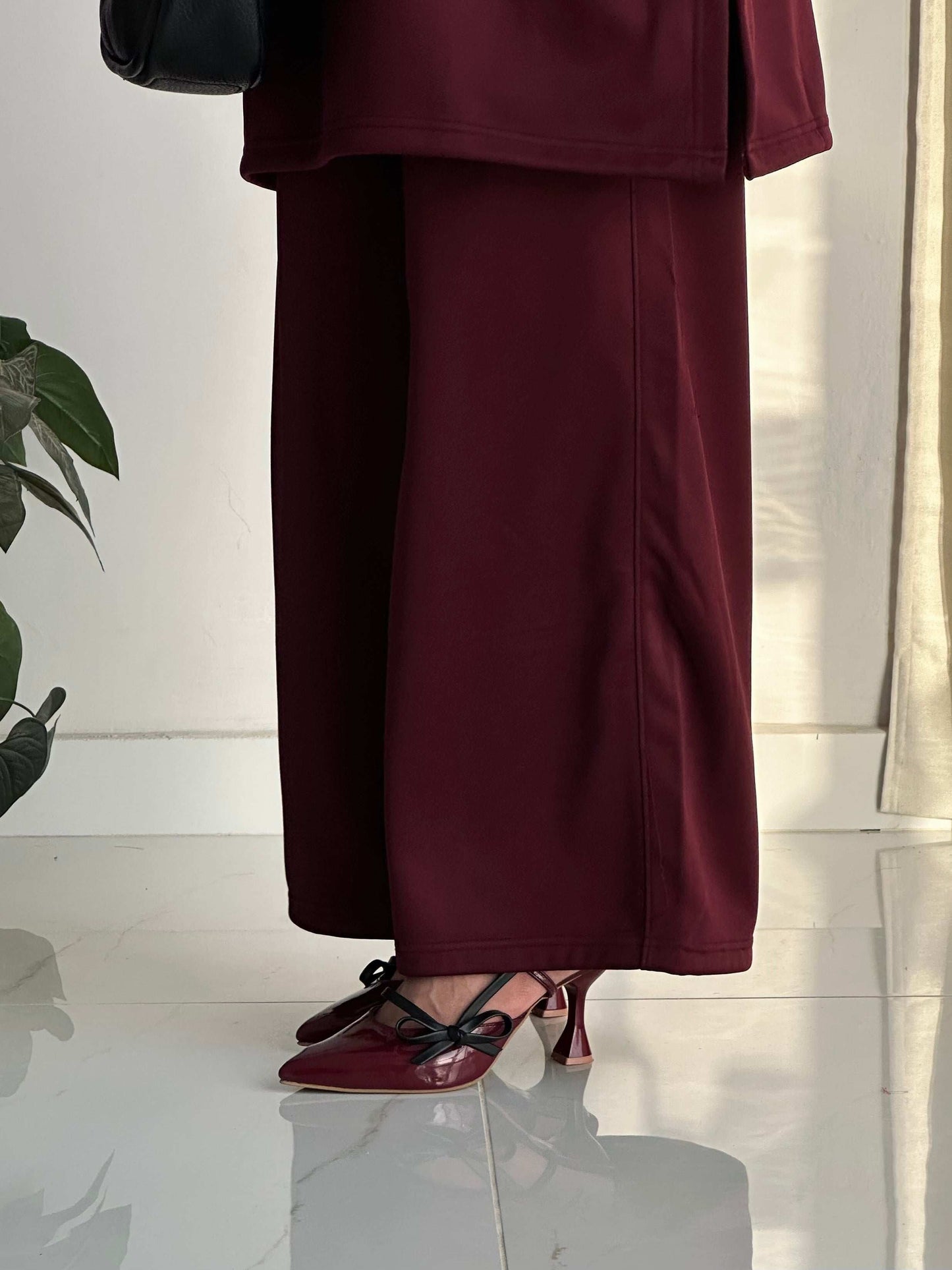 BASIQUE CO-ORD SET - MAROON