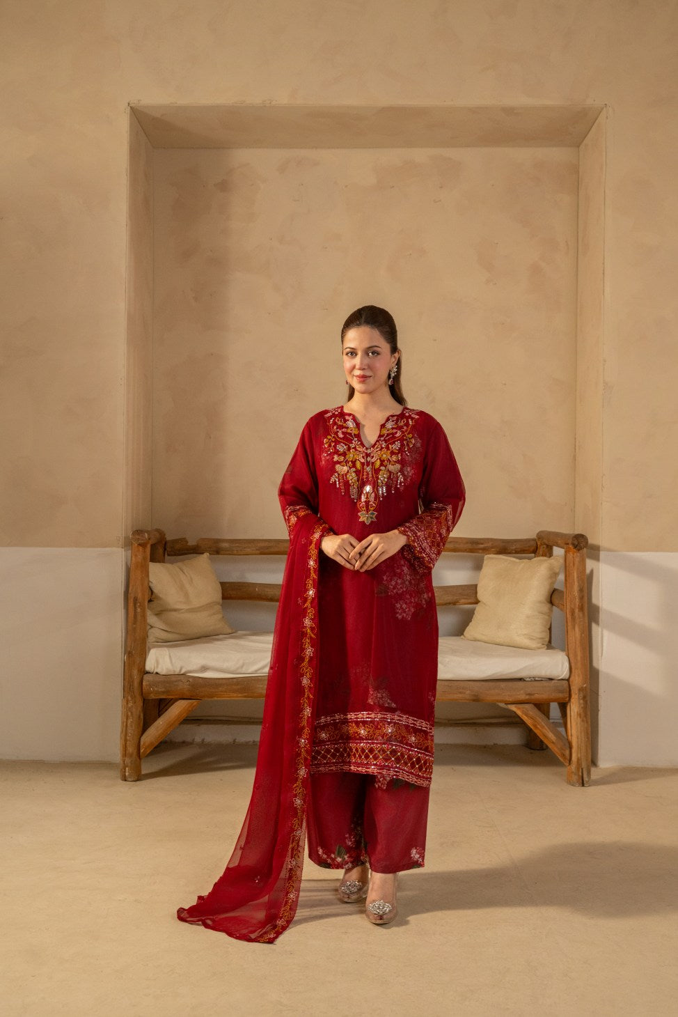 Gul Rukh (Maroon)