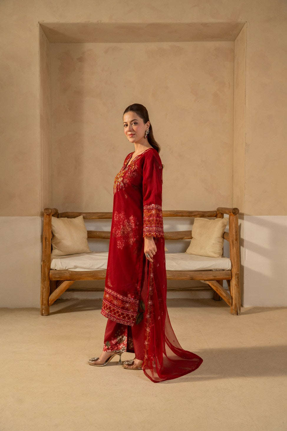 Gul Rukh (Maroon)