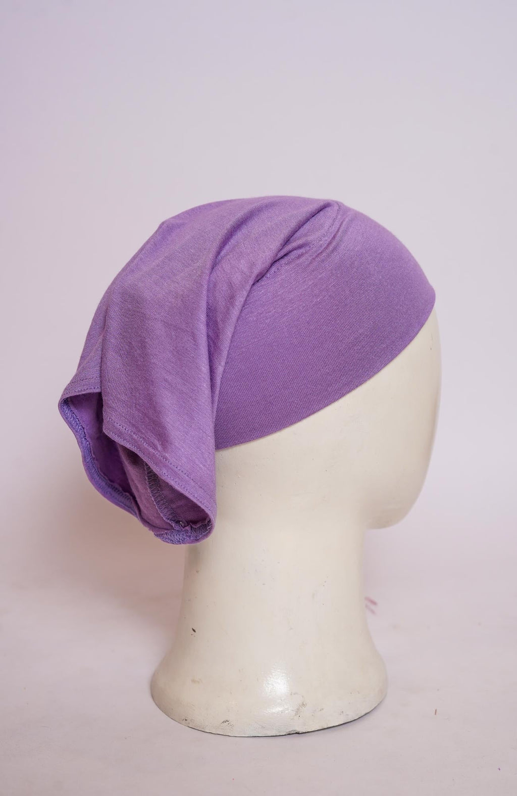 Plain Tube Hijab Cap - Deep Lilac